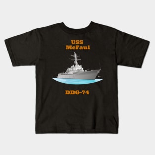 Mc Faul DDG-74 Destroyer Ship Kids T-Shirt